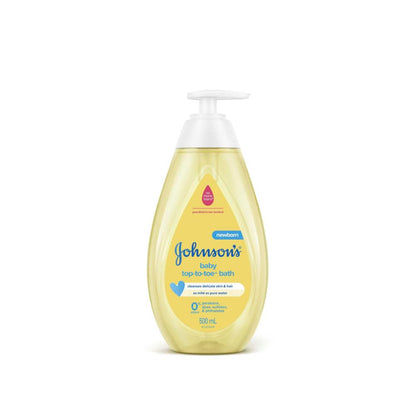 Johnson's Top-To-Toe Gentle Newborn eansing Tear-Free Mild Baby Bath - 500mL