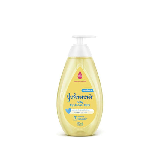 Johnson's Top-To-Toe Gentle Newborn eansing Tear-Free Mild Baby Bath - 500mL