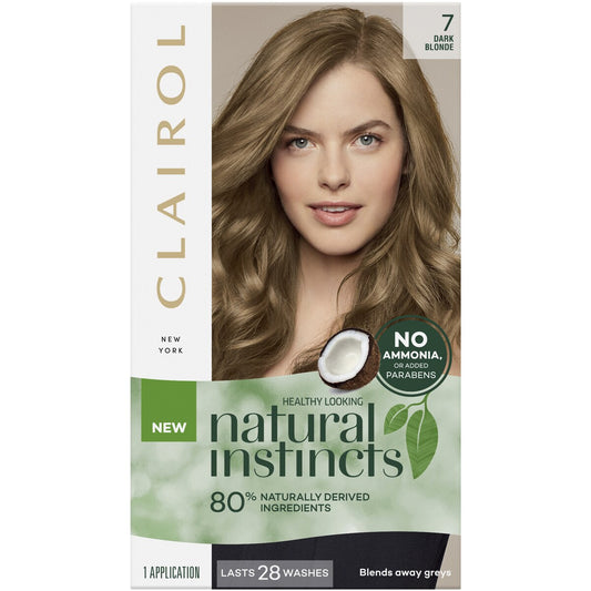 Clairol Natural Instincts Hair Colour 7 Dark Blonde Semi Permanent each