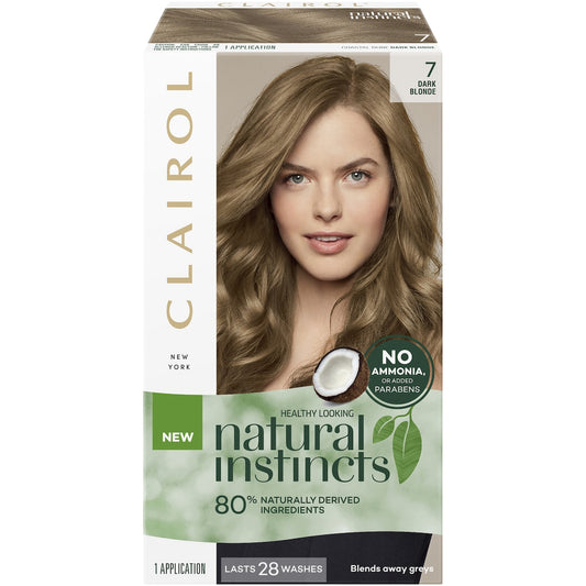 Clairol Natural Instincts Hair Colour 7 Dark Blonde Semi Permanent each