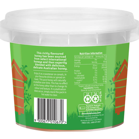 Cloverdale Pure Honey Pail 1kg