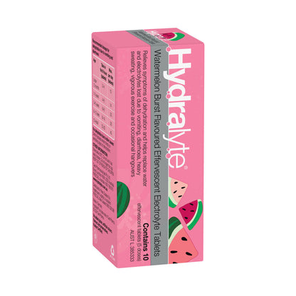 Hydralyte Effervescent Watermelon Burst - 10 Pack