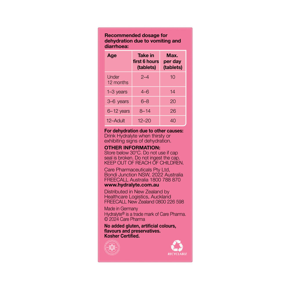 Hydralyte Effervescent Watermelon Burst - 10 Pack