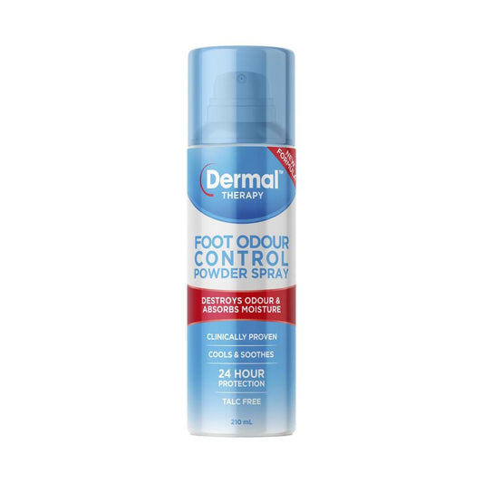 Dermal Therapy Foot Odour Control Powder Spray - 210mL