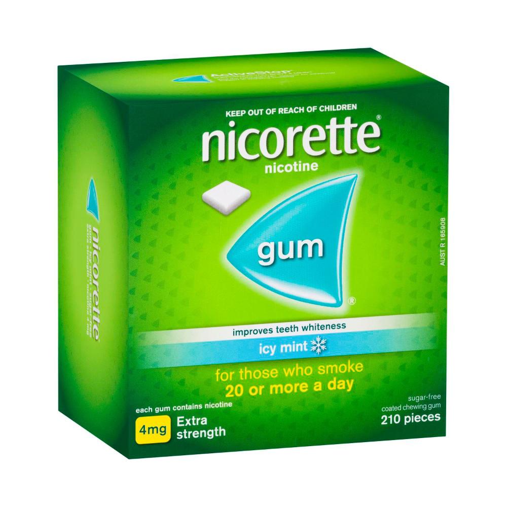 Nicorette Gum Icy Mint 4mg - 210 Pack