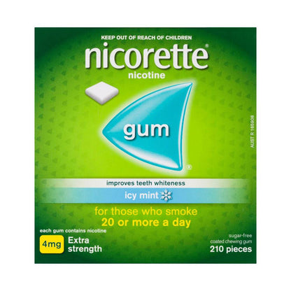 Nicorette Gum Icy Mint 4mg - 210 Pack