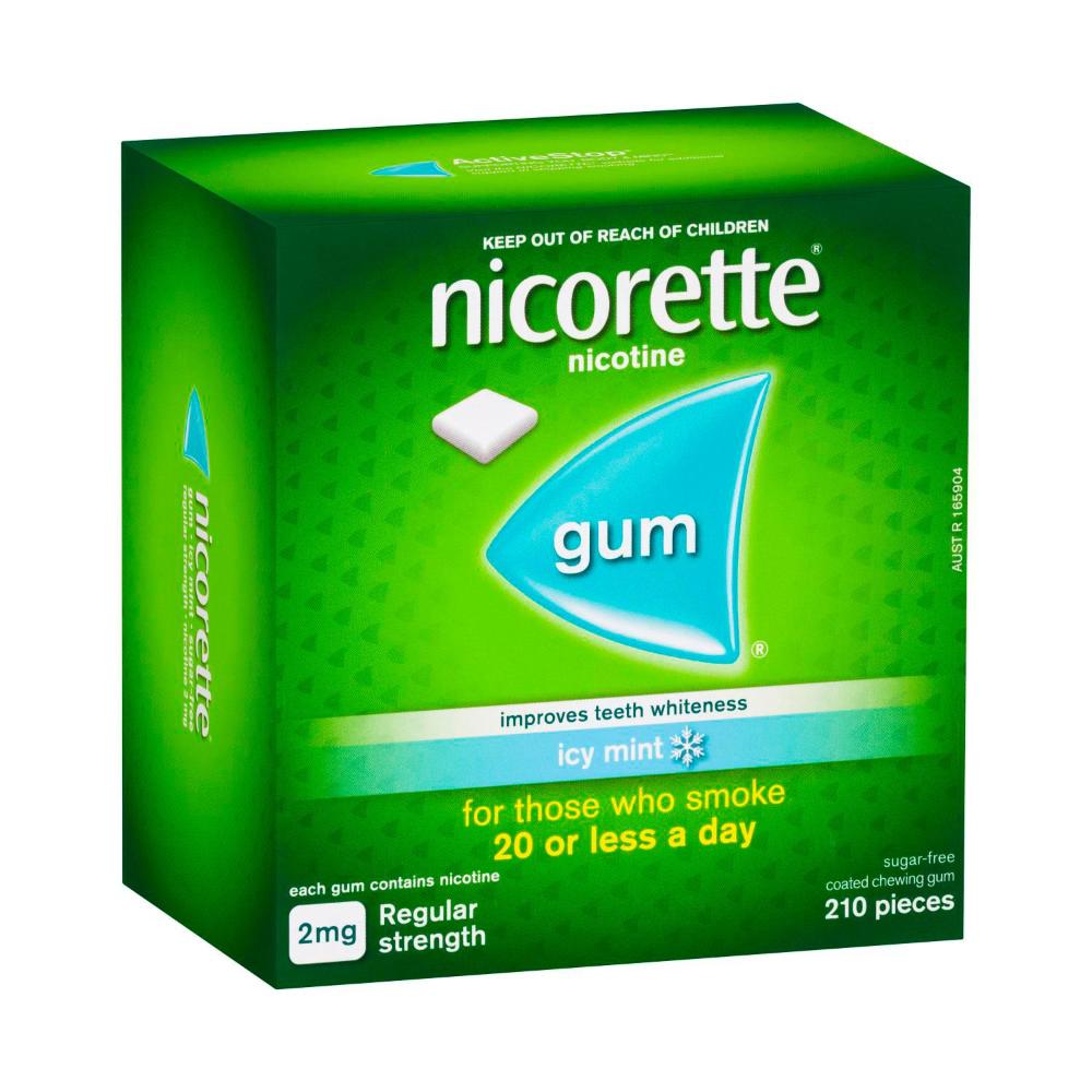 Nicorette Gum Icy Mint 2mg - 210 Pack
