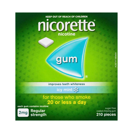 Nicorette Gum Icy Mint 2mg - 210 Pack