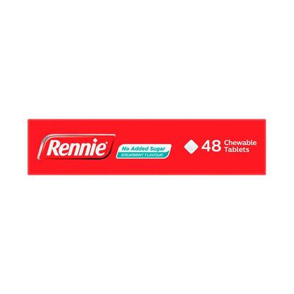 Rennie No Added Sugar Spearmint - 48 pack