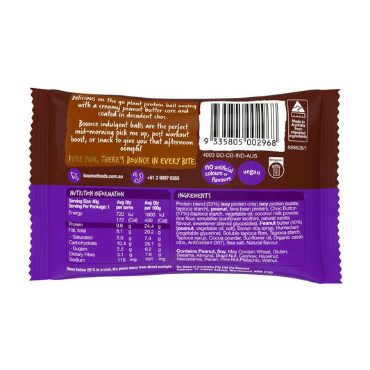 Bounce Choc Brownie Protein Ball - 40g