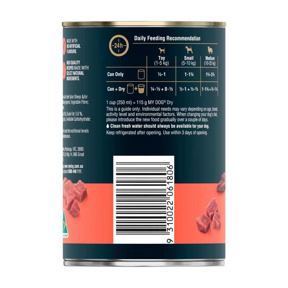 My Dog Adult Wet Dog Food Core Loaf With Gourmet Beef Can - 400g