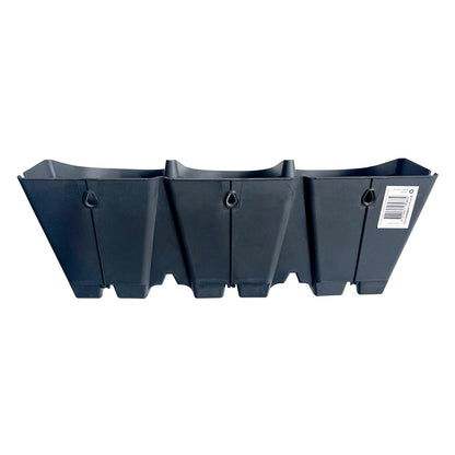 Jack Garden Up Wall Stacker - 3 Pot - Charcoal