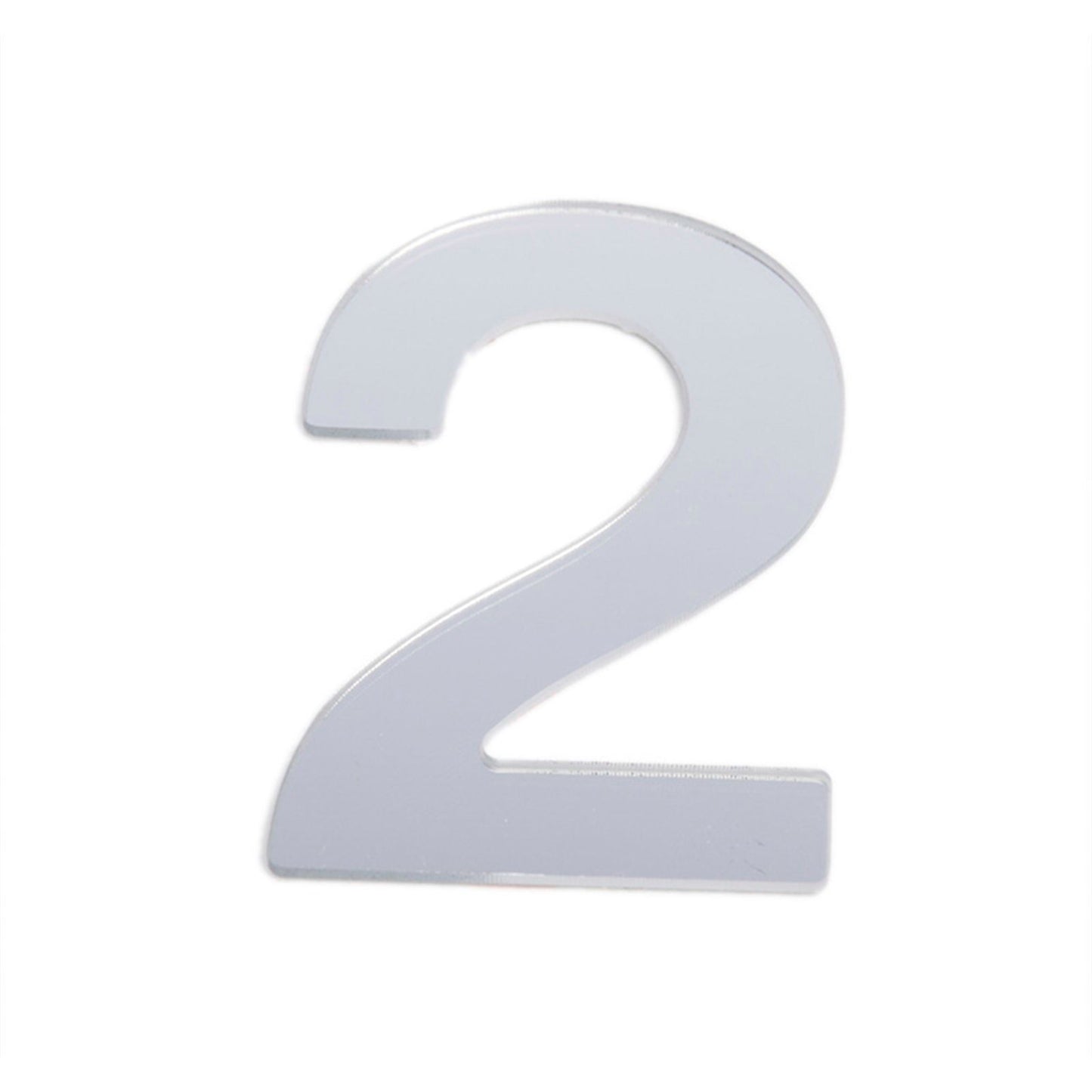 Sandleford Self Adhesive House Number 2 - 25mm - Silver