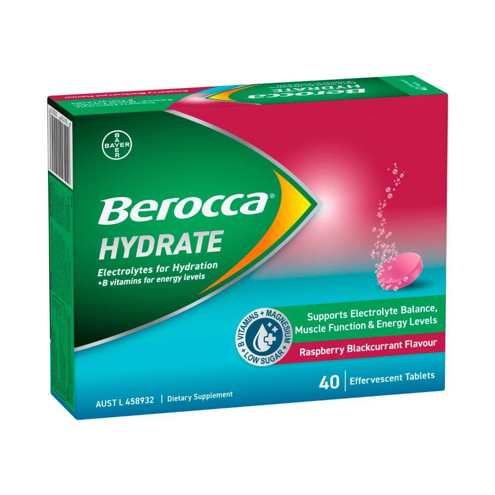 Berocca Hydrate Blackcurrant - 40 pack
