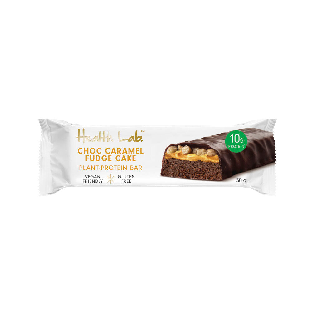 Health Lab Choc Caramel Fudge Cake Plant-protein Bar - 50g