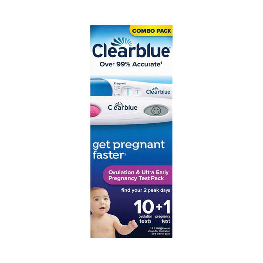 earblue Ovulation & Pregnancy Combo Test Kit 10+1 - 11 Pack