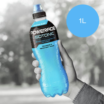 Powerade Isotonic Mountain Blast Training & Recovery Pack Drink 1l