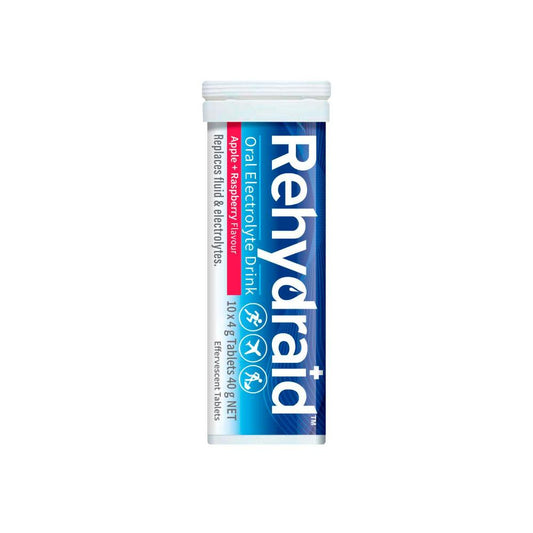 Rehydraid Electrolyte Effervescent Tablets Apple Raspberry - 10 Pack