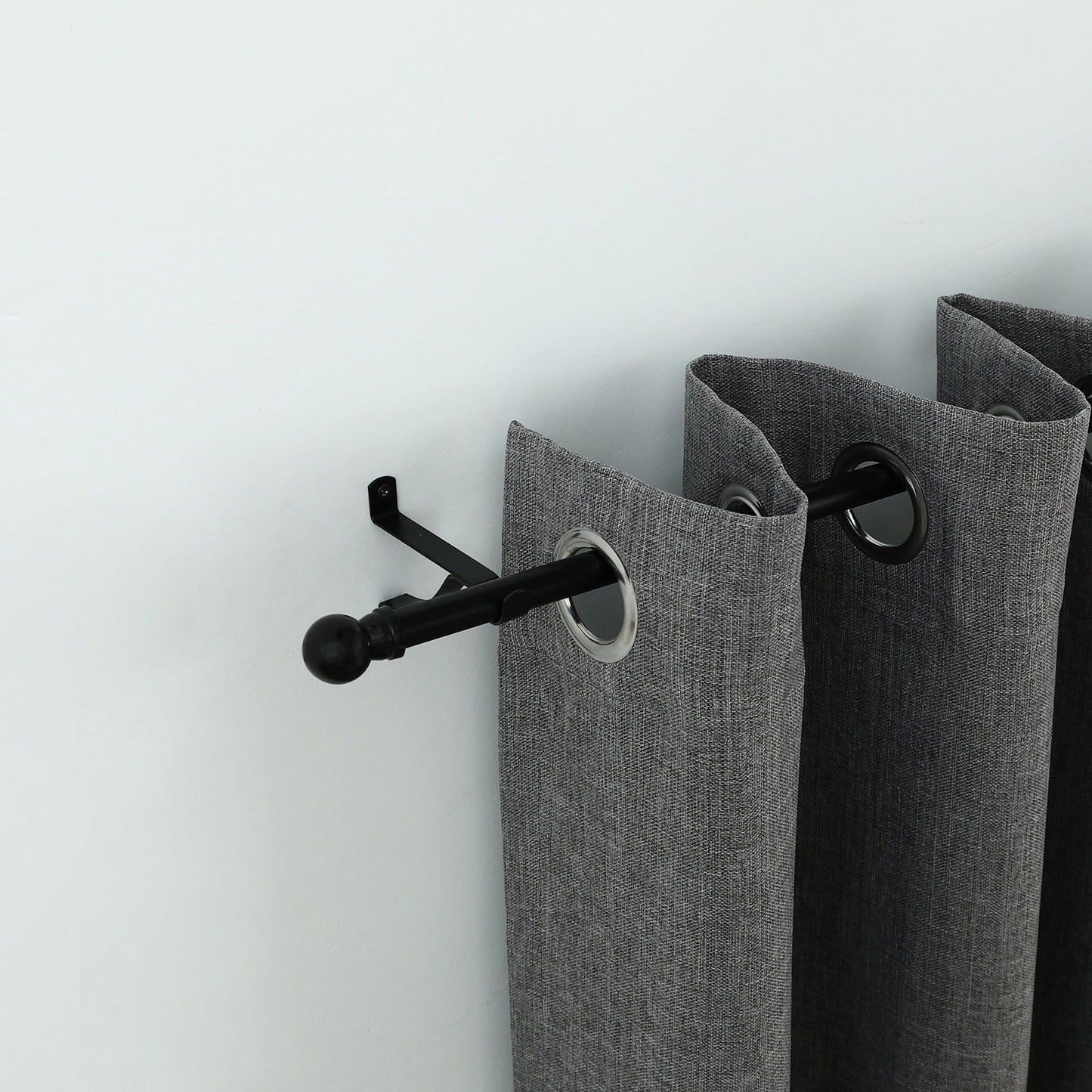Windoware Curtain Bracket - 100mm - Black - 2 Pack