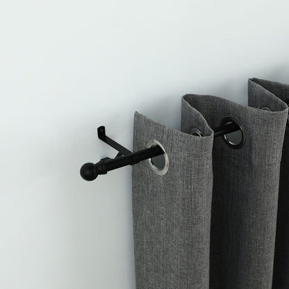 Windoware Curtain Bracket - 100mm - Black - 2 Pack