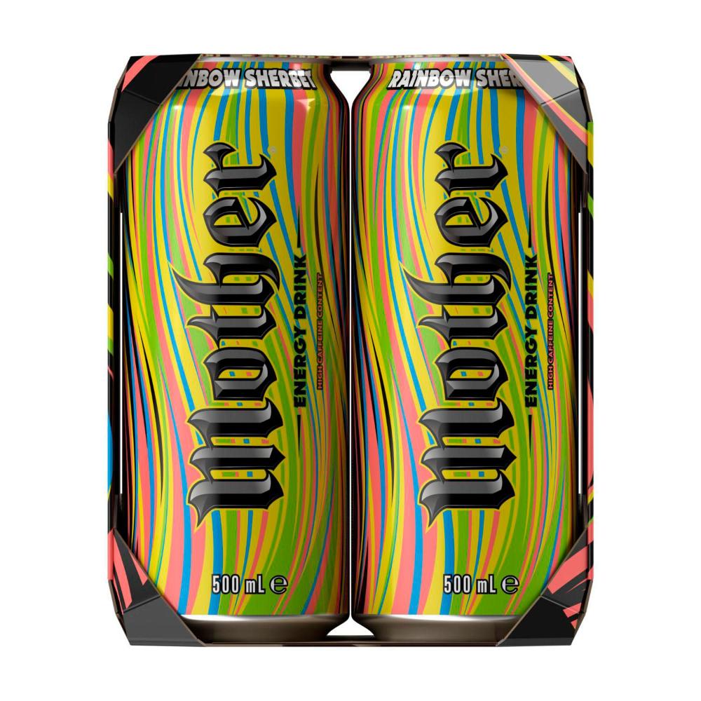 Mother Energy Drink Rainbow Sherbet Multipack Cans 4x500ml - 4 pack