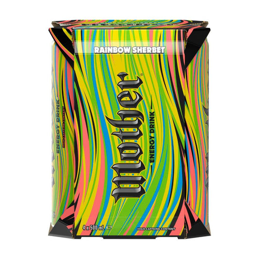 Mother Energy Drink Rainbow Sherbet Multipack Cans 4x500ml - 4 pack