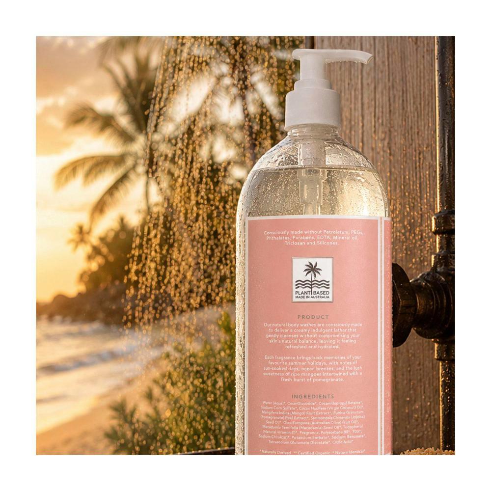 Beach Rd Naturals Body Wash Mango & Pomegranate - 1L
