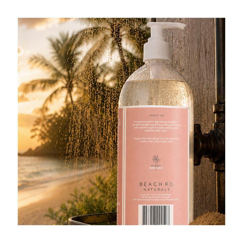 Beach Rd Naturals Body Wash Mango & Pomegranate - 1L