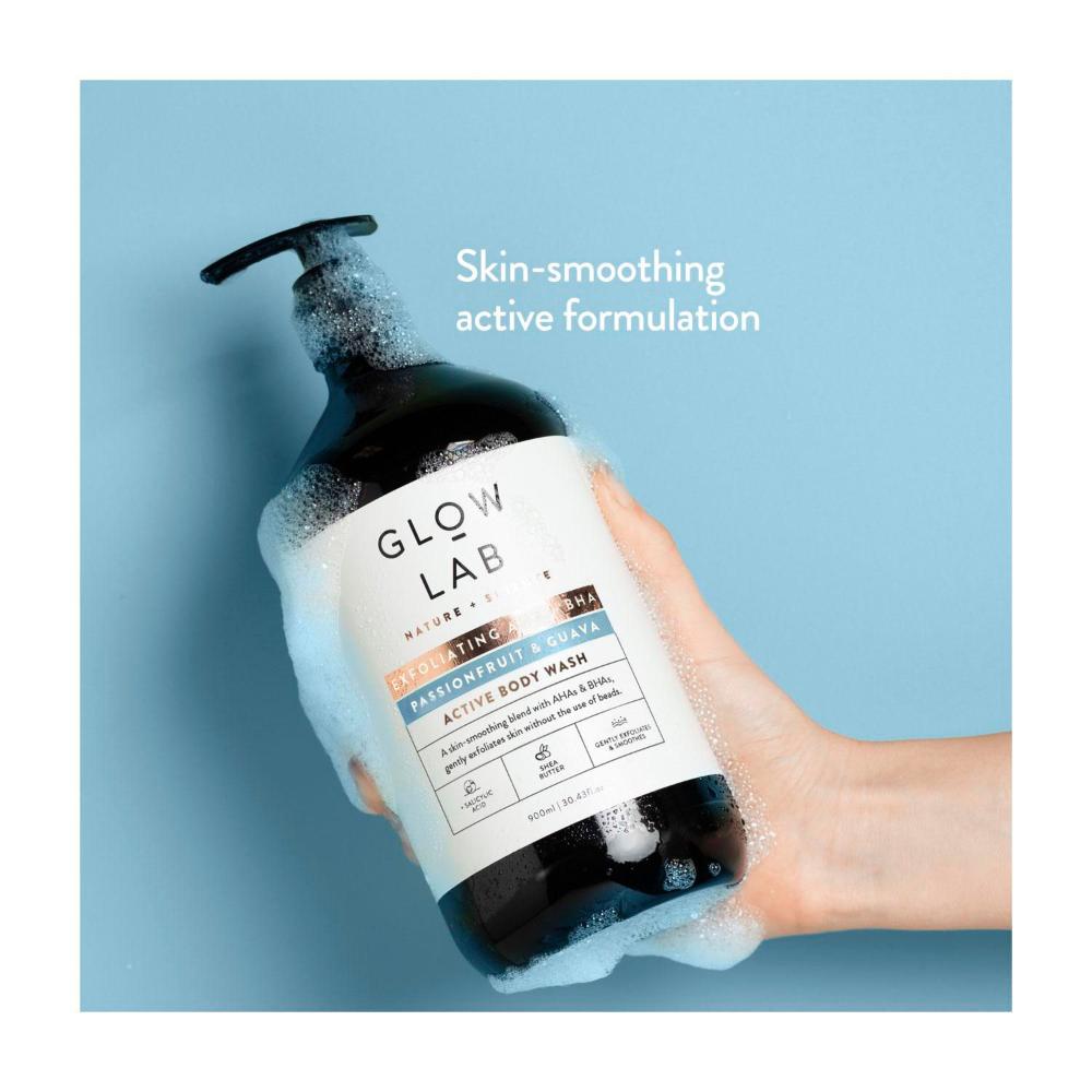 Glow Lab Body Wash Active Exfoliating Aha + Bha - 900mL