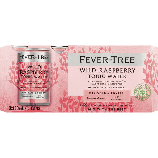 Fever-tree Wild Raspberry Tonic 150ml X 8 Pack