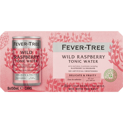 Fever-tree Wild Raspberry Tonic 150ml X 8 Pack