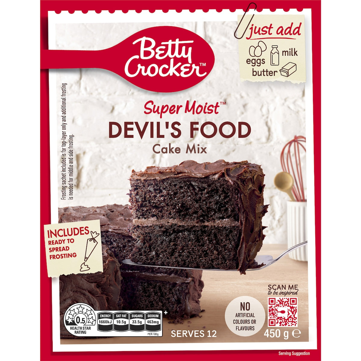 Betty Crocker Devils Food Cake Mix 450g