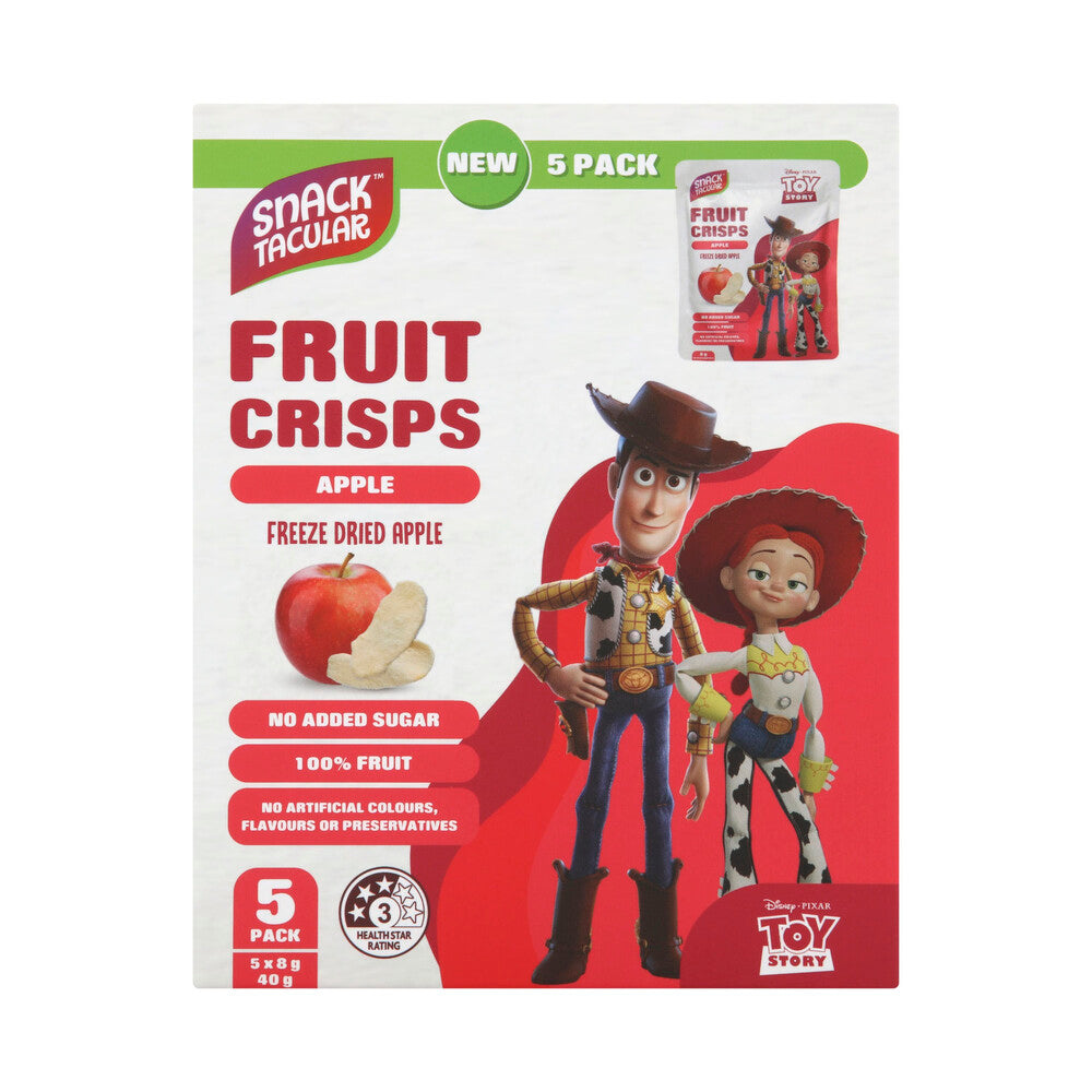 Snacktacular Disney Toy Story Fruit Crisps Apple 5x8g - 40g