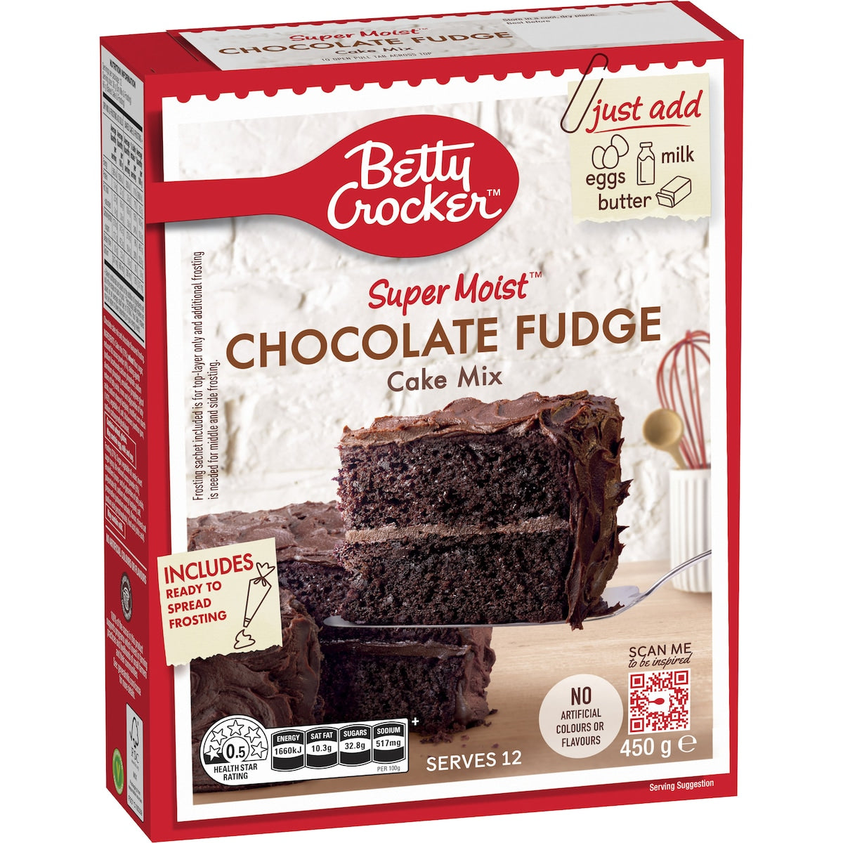 Betty Crocker Super Moist Chocolate Fudge Cake Mix 450g