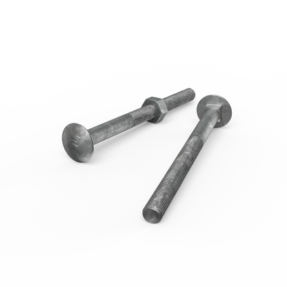 Zenith M10 x 130mm - Hot Dip Galvanised Cup Head Bolts & Nuts