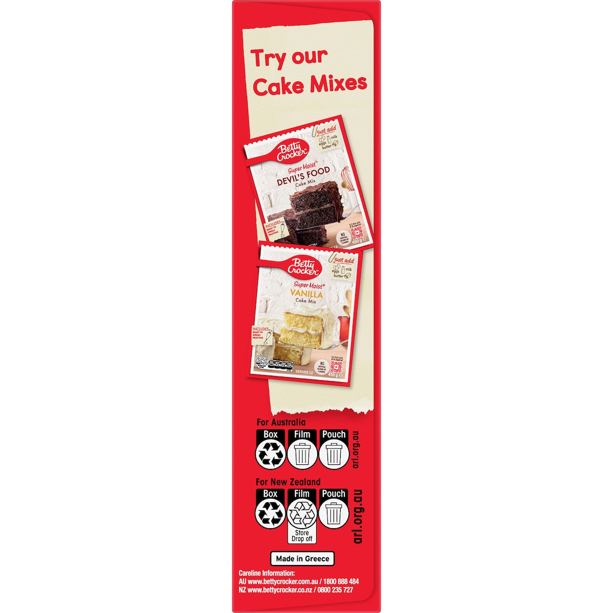 Betty Crocker Rainbow Chip Party Cake Mix 450g