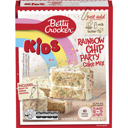 Betty Crocker Rainbow Chip Party Cake Mix 450g