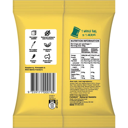 Funday No Sugar Added Party Mix Natural Sweets 50g