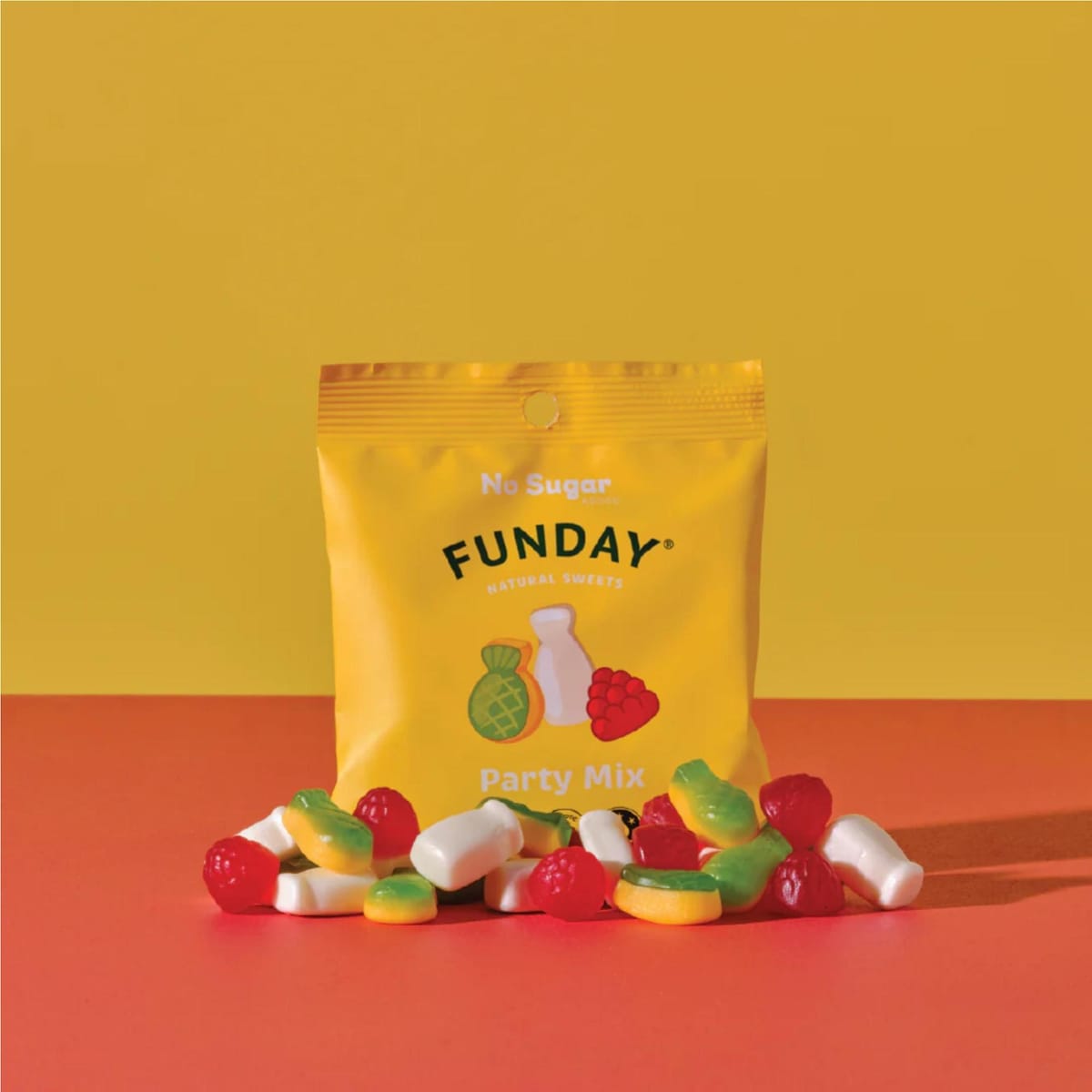 Funday No Sugar Added Party Mix Natural Sweets 50g