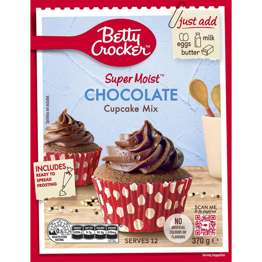 Betty Crocker Super Moist Chocolate Cupcake Mix 370g