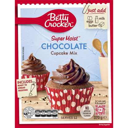 Betty Crocker Chocolate Cupcake Mix 370g