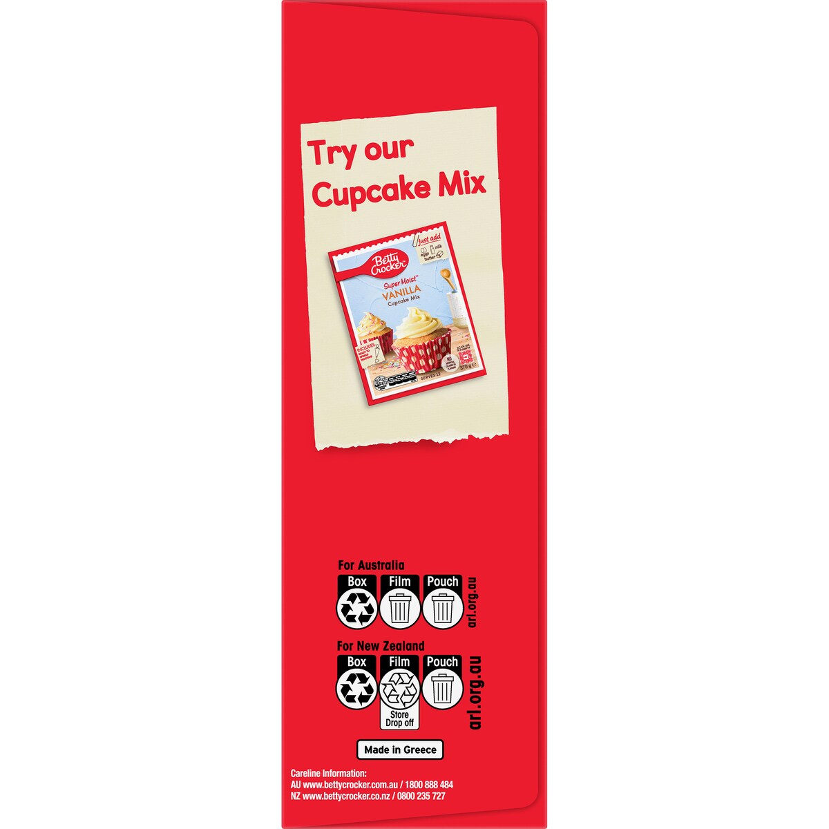 Betty Crocker Super Moist Chocolate Cupcake Mix 370g