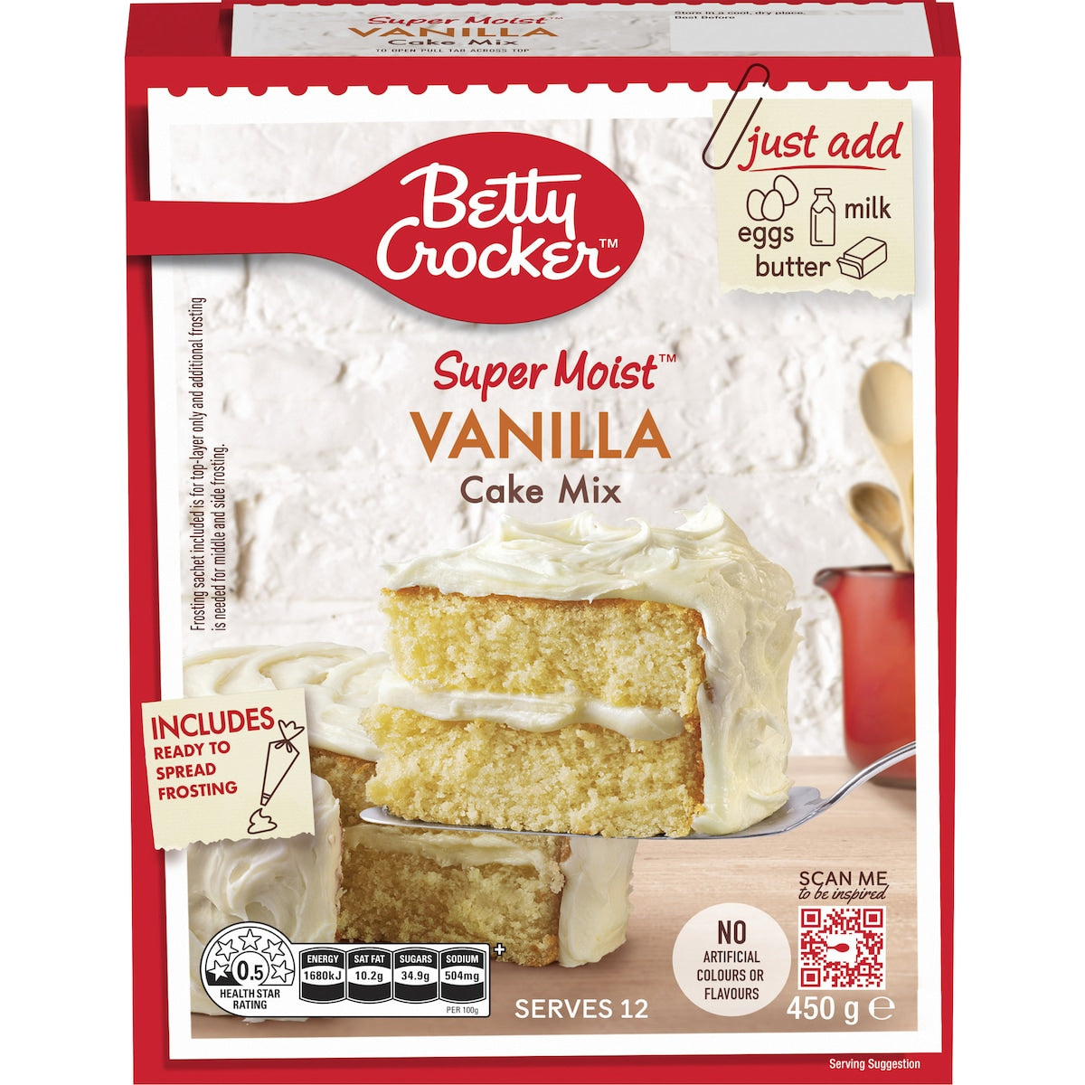 Betty Crocker Vanilla Cake Mix 450g
