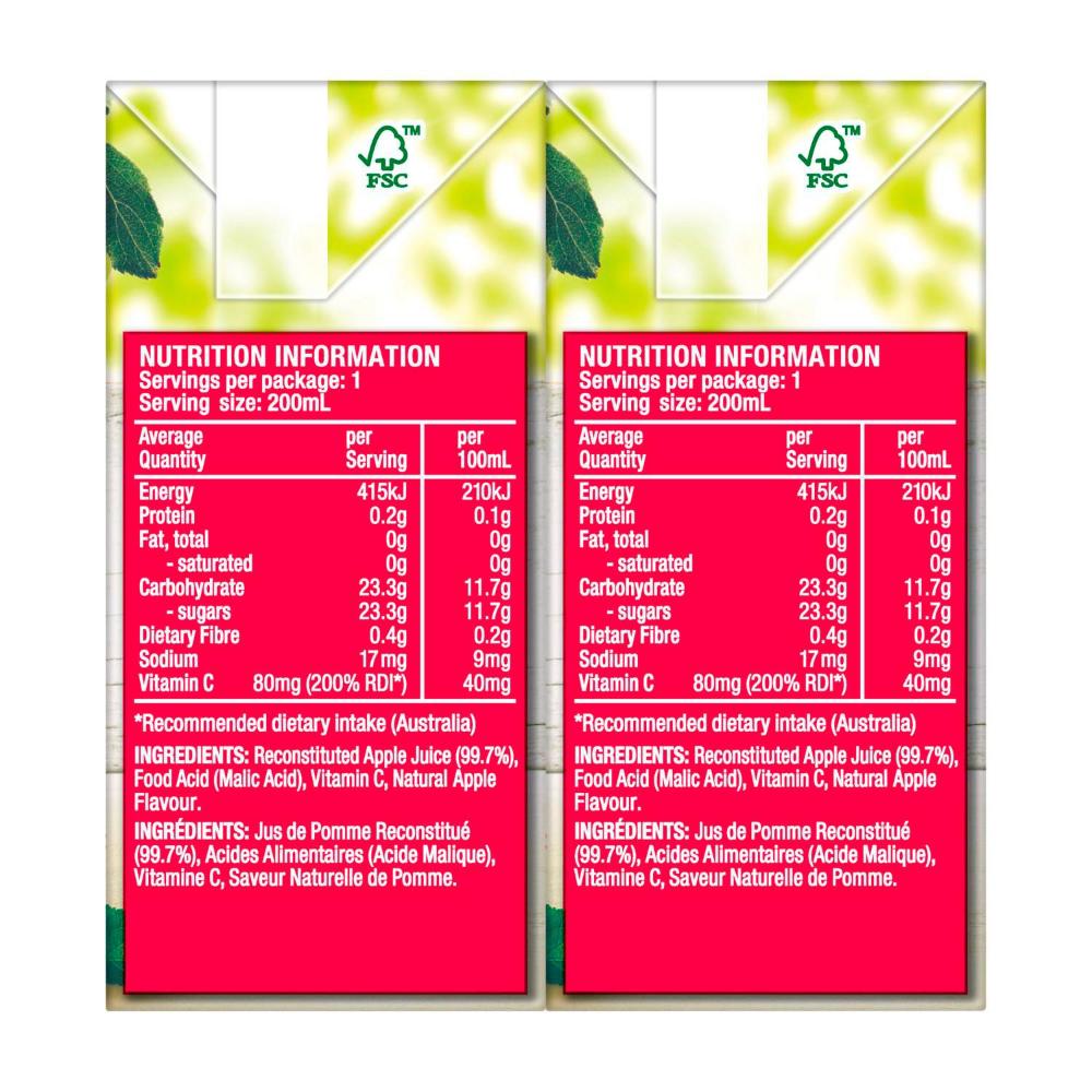 Golden Cire Juice Tetra Apple Fruit 6 Pack - 1.2L