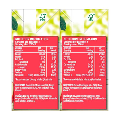 Golden Cire Juice Tetra Apple Mango 6 Pack - 1.2L