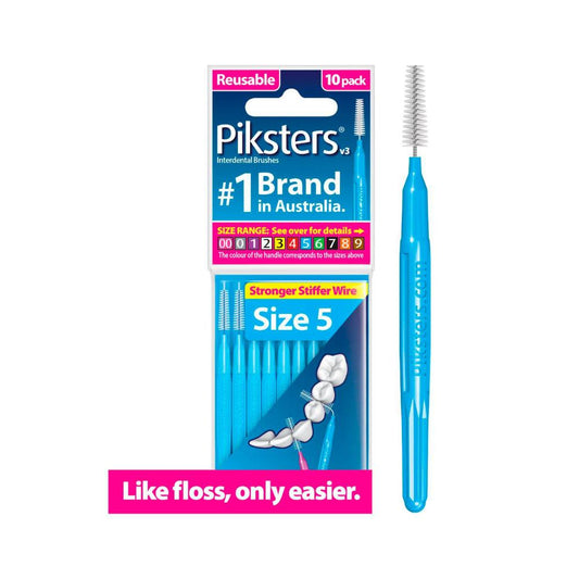 Piksters Interdental Brushes Blue Size 5 - 10 pack