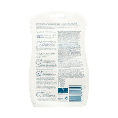 Veet Pure In Shower Hair Removal Cream For Sensitive Skin Legs & Body - 150mL