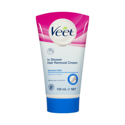 Veet Pure In Shower Hair Removal Cream For Sensitive Skin Legs & Body - 150mL