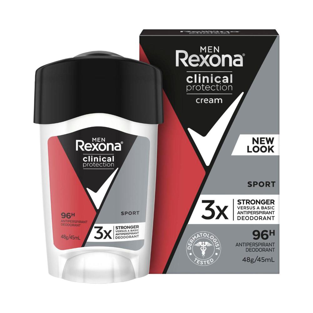 Rexona Men Deodorant 96hr Clinical Cream Sport - 45mL