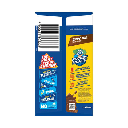 UP&GO Liquid Breakfast Choc Ice 12x250ml - 3L